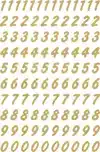 ETIKET HERMA 4151 8MM GETALLEN 0-9 GOUD