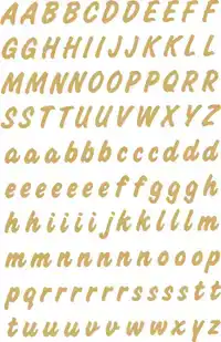 ETIKET HERMA 4152 8MM LETTERS A-Z GOUD