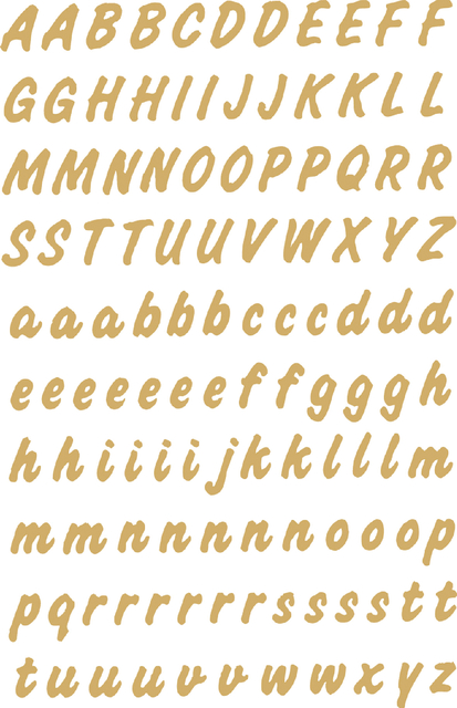 ETIKET HERMA 4152 8MM LETTERS A-Z GOUD