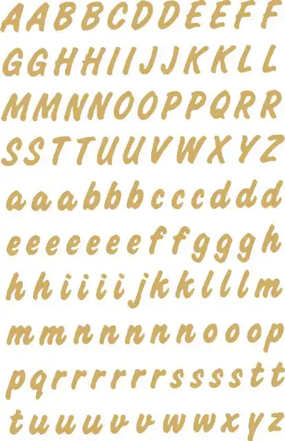ETIKET HERMA 4152 8MM LETTERS A-Z GOUD