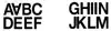 ETIKET HERMA 4187 33MM LETTERS A-N