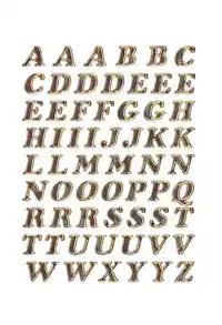 ETIKET HERMA 4192 8MM LETTERS A-Z