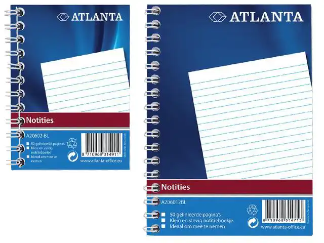 NOTITIEBOEK DJOIS ATL A7 LIJN 100BLZ
