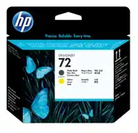 PRINTKOP HP C9384A 72 GEEL + MAT ZWART