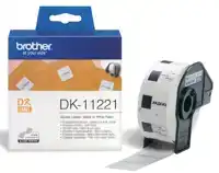 ETIKET BROTHER DK11221 VIERKANT 23X23MM