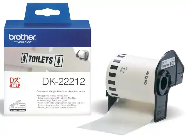 ETIKET BROTHER DK22212 DOORLOPEND 62MM