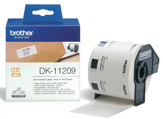 ETIKET BROTHER DK11209 ADRESSERING