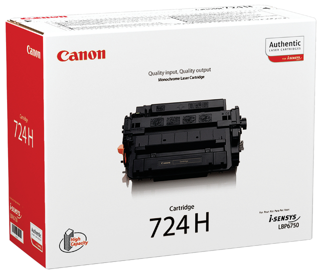 TONERCARTRIDGE CANON 724H ZWART