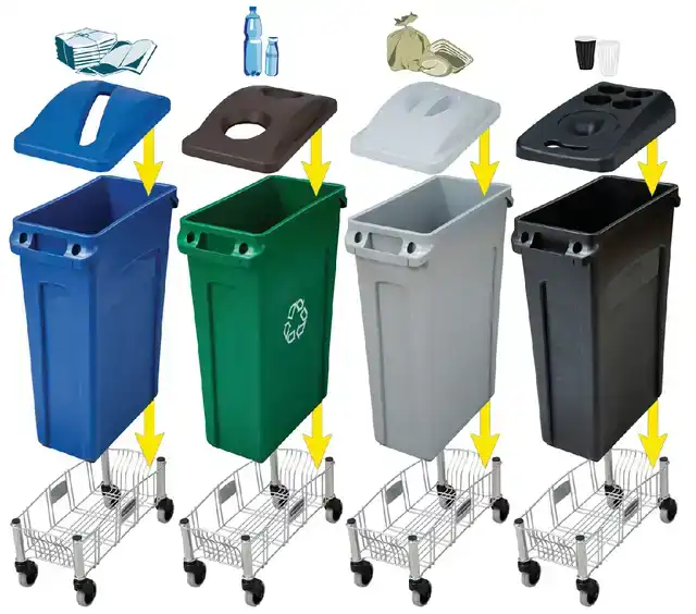 AFVALBAK RUBBERMAID SLIM JIM VENTED 87L