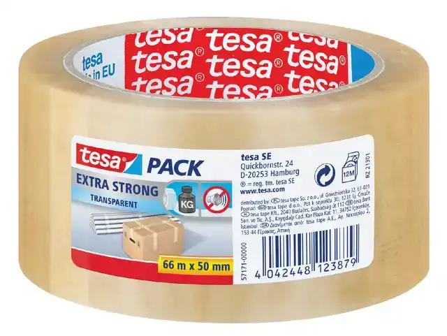 VERPAKKINGSTAPE TESAPACK EXTRA 66MX50MM