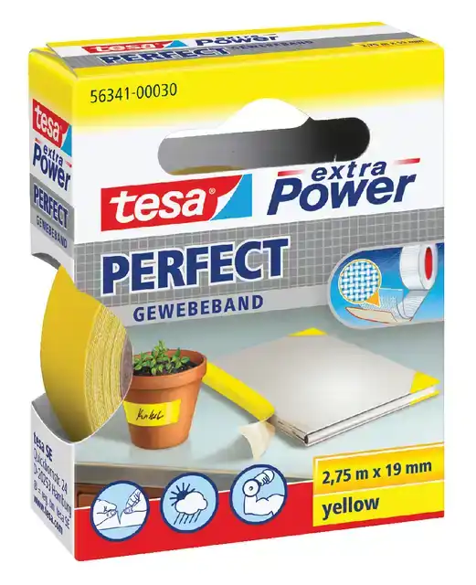 TEXTIELTAPE TESA PERFECT 2.75MX19MM