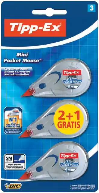 CORRECTIETAPE TIPP-EX MINI POCKET MOUSE