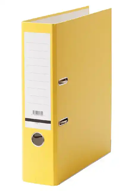 ORDNER QBASIC A4 80MM GEEL
