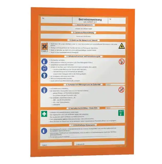 DURAFRAME DURABLE 487209 A4 ORANJE 2