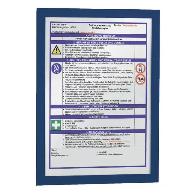 DURAFRAME DURABLE 487207 A4 DONKERBLAUW
