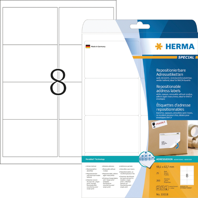 ETIKET HERMA 10018 99.1X67.7MM