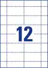 BADGEKAART AVERY L4726-20 40X75MM 240ST