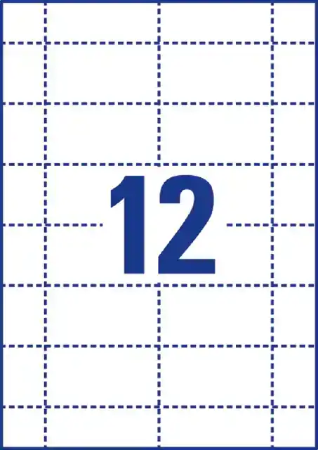 BADGEKAART AVERY L4726-20 40X75MM 240ST