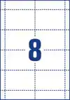 BADGEKAART AVERY L4728-20 60X90MM