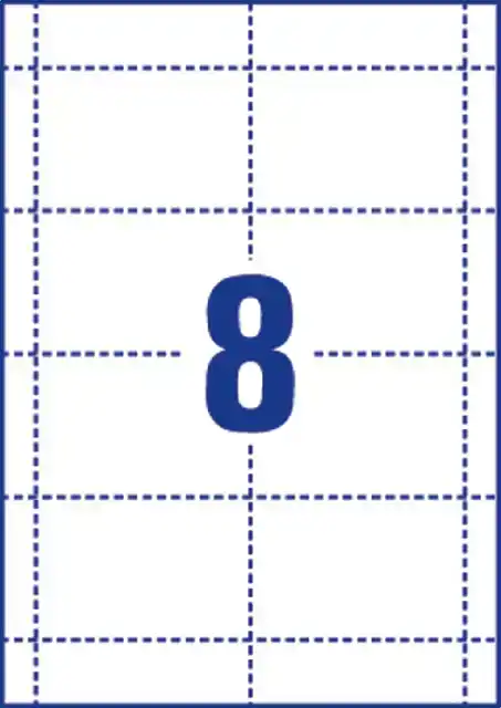 BADGEKAART AVERY L4728-20 60X90MM