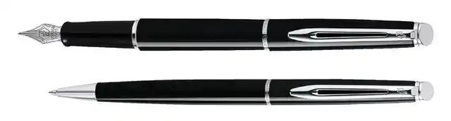 BALPEN WATERMAN HEMISP CT M LAK ZWART