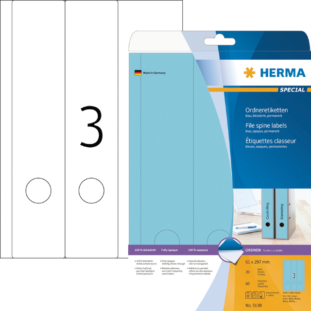 RUGETIKET HERMA 5138 BREED/LANG