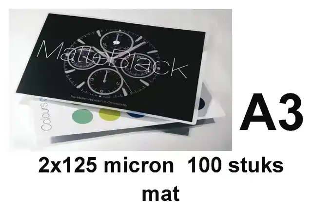 LAMINEERHOES GBC A3 2X125MICRON MAT