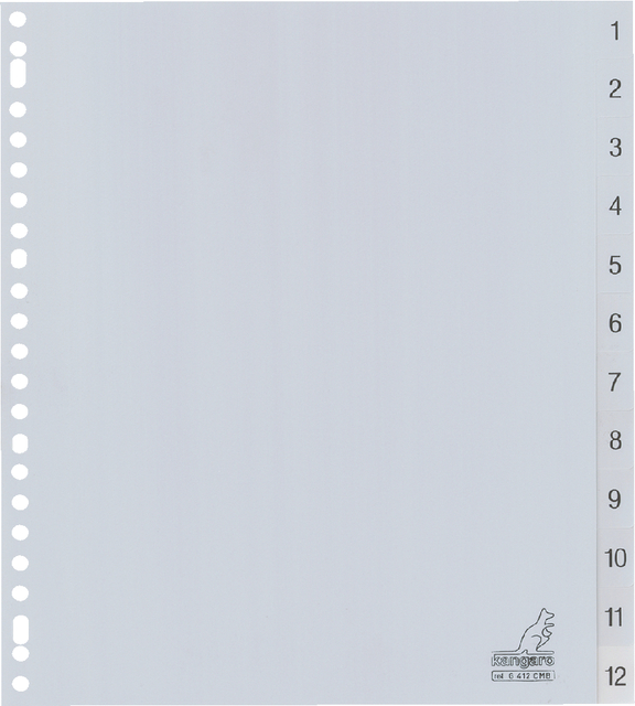 TABBLAD KANGARO G412CM B A4 PP NR 1 12