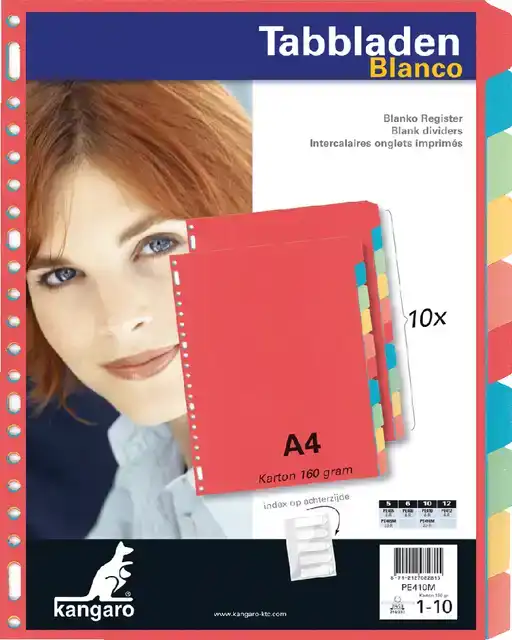 TABBLAD KANGARO 23R PE410M 10 DELIG