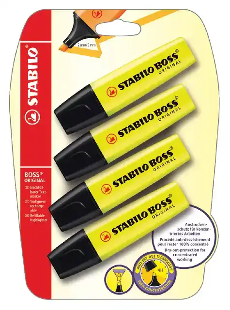 MARKEERSTIFT STABILO BOSS 70/24 4ST