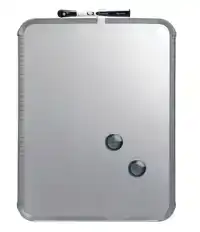 WHITEBOARD NOBO SLIMLINE 22X28CM ZILVER