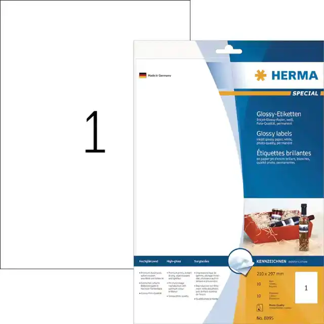 ETIKET HERMA 8895 210X297MM A4 GLOSSY