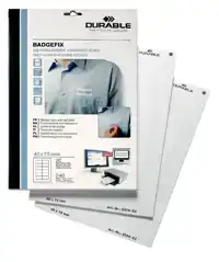 NAAMBADGE ETIKET DURABLE 40X75MM ZELFKL