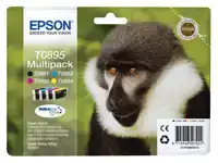 INKTCARTRIDGE EPSON T0895 ZWART + 3