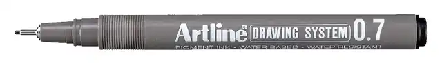 FINELINER ARTLINE TECHNISCH 0.7MM ZWART