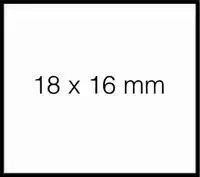 PRIJSETIKET 18X16MM SATO DUO 16
