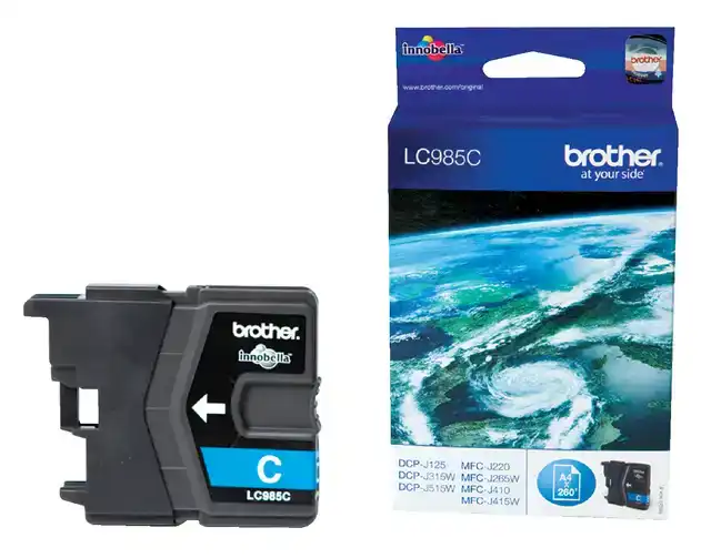 INKTCARTRIDGE BROTHER LC-985C BLAUW