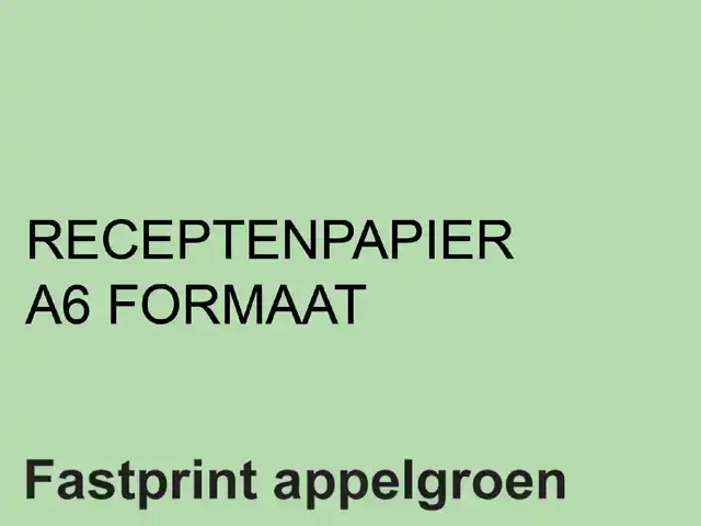 RECEPTPAPIER FASTPRINT A6 80GR