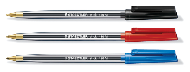 BALPEN STAEDTLER STICK 430 M BLAUW