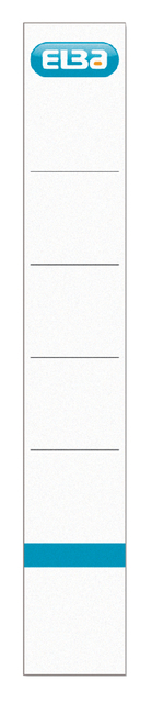 RUG INSTEEKKAART ELBA SMAL 30X190MM WIT