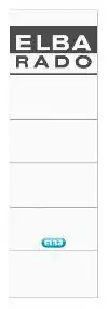 RUGETIKET LEITZ 62X192MM ZELFKL GRIJS