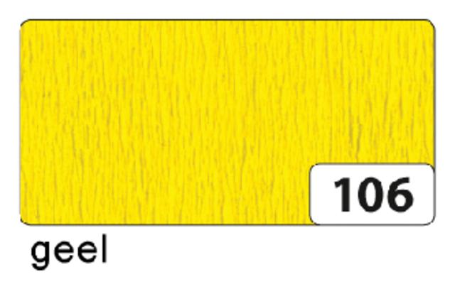 CRÃŠPEPAPIER FOLIA 250X50CM NR106 GEEL