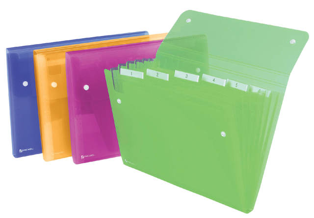 SORTEERMAP REXEL ICE 6TAB ASSORTI