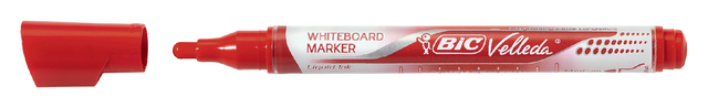 WHITEBOARDMARKER BIC LIQUID ROND M ROOD