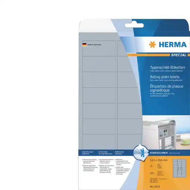 ETIKET HERMA 4222 63.5X29.6MM FOLIE ZI