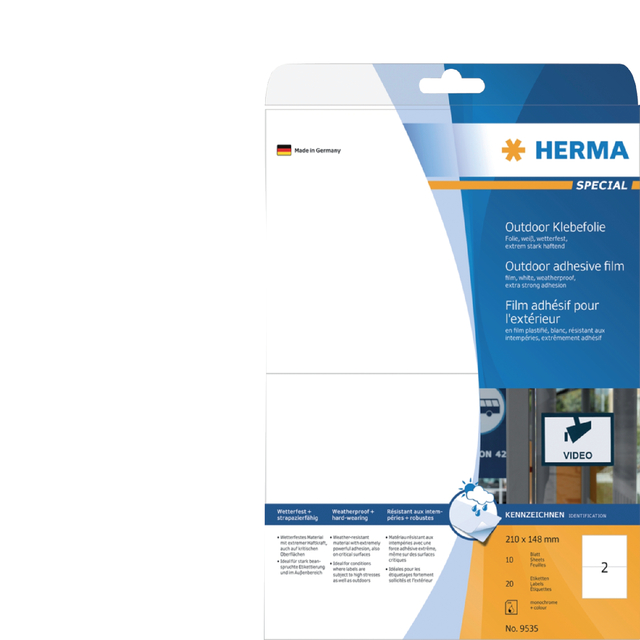 ETIKET HERMA 9535 A5 210X148MM 20ST