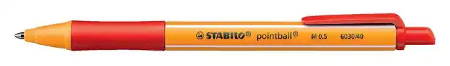 BALPEN STABILO POINTBALL 6030/40 M ROOD