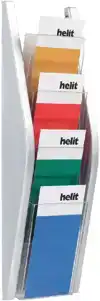 FOLDERHOUDER HELIT WAND 4X 1 3 A4