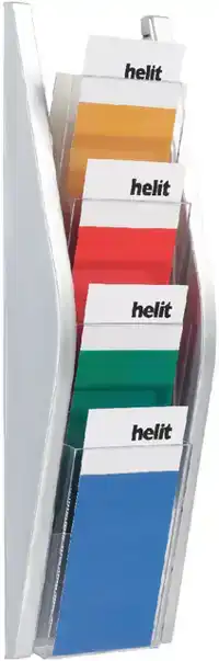 FOLDERHOUDER HELIT WAND 4X 1 3 A4
