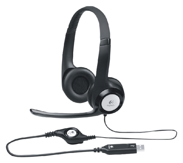 HEADSET LOGITECH H390 USB ZWART